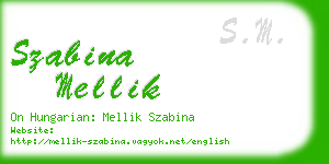 szabina mellik business card